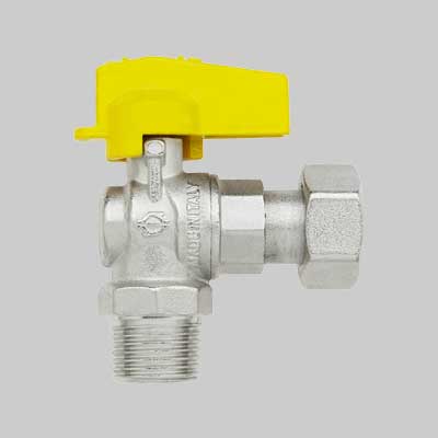 Rubinetto A Squadra Per Gas Maschio/Dado Girev. 1/2 X 3/4 - F.I.V.