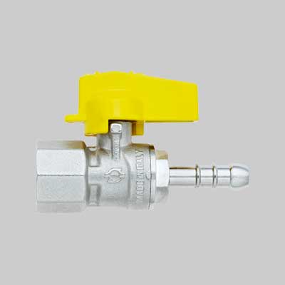 Rubinetto Diritto Gas Femmina Portagomma 1/2 X 14 - F.I.V.