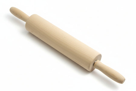 Mattarello In Legno Con Manico Girevole Cm.60 Diametro Cm.5 Corpo Cm.40,5 Calder