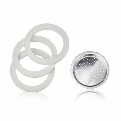 Set Guarnizioni Moka Pz.3 + 1 Filtro- - 9 Tazze - 6 Blister Bialetti