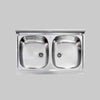 Lavello Inox Due Vasche 80X50 Cm