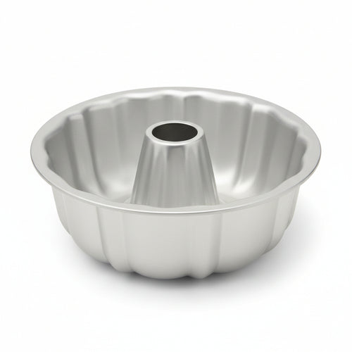 Stampo Basso In Alluminio Con Tubo Cm.22X6,5H