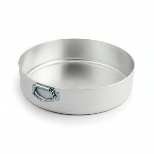 Tortiera Cilindrica Alta In Alluminio Con Anello Cm.32