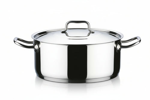 Casseruola 2 Manici In Acciaio Inox 18/10 Cm.18 Lt.2,2