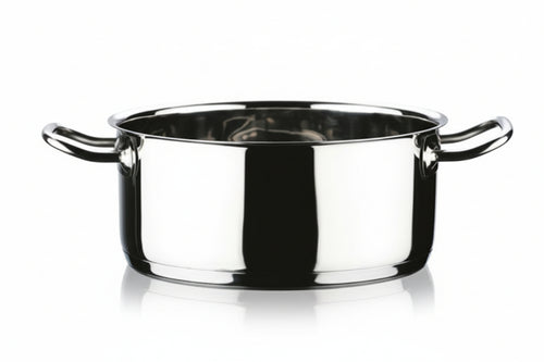Casseruola 2 Manici In Acciaio Inox 18/10 Cm.22 Lt.3,9