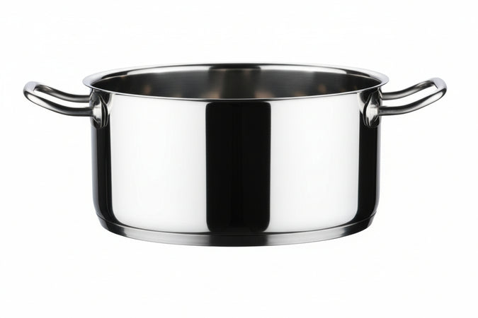 Casseruola 2 Manici In Acciaio Inox 18/10 Cm.24 Lt.5