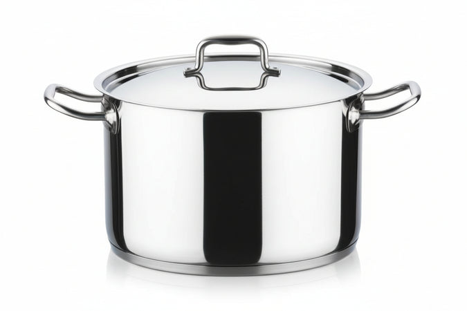 Pentola 2 Manici In Acciaio Inox 18/10 Cm.20 Lt.4,8