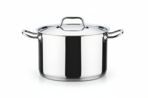 Pentola 2 Manici In Acciaio Inox 18/10 Cm.24 Lt.8,4