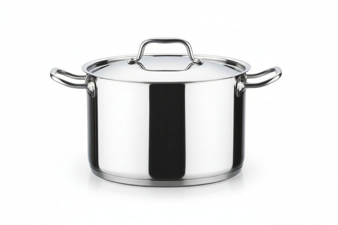 Pentola 2 Manici In Acciaio Inox 18/10 Cm.24 Lt.8,4