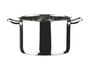 Pentola 2 Manici In Acciaio Inox 18/10 Cm.26 Lt.11