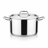 Pentola 2 Manici In Acciaio Inox 18/10 Cm.28 Lt.14