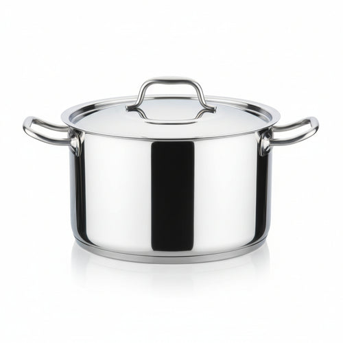 Pentola 2 Manici In Acciaio Inox 18/10 Cm.28 Lt.14