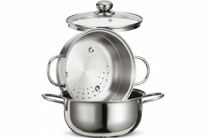 Vaporiera Star In Acciaio Aisi 430 Con Cestello Cm.20