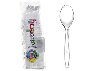 Cucchiai Trasparenti Pz.20 - 30 Confezione Dopla