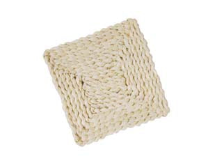 Sottopentola Quadro In Paglia- - Cm.18X18 Fantasie Assortite - 12 Pezzi Xtra