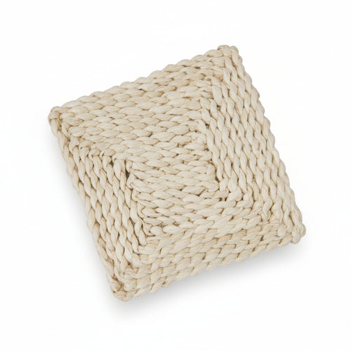 Sottopentola Quadro In Paglia- - Cm.18X18 Fantasie Assortite - 12 Pezzi Xtra