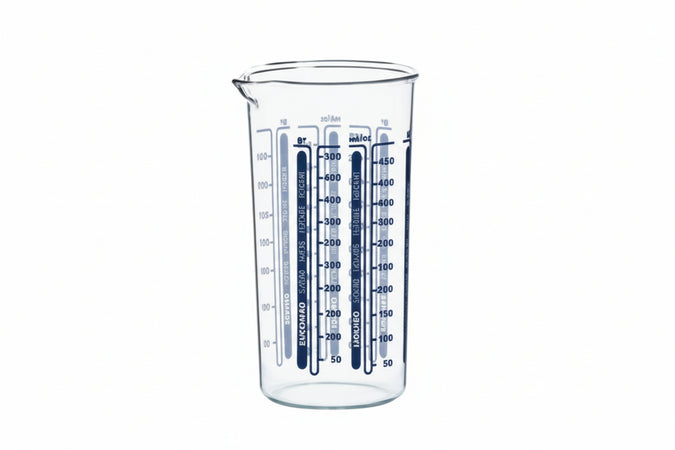 Dosatore Graduato- - Lt.0,500 - Ø Cm.9X16H. - 6 Pezzi Cosmoplast