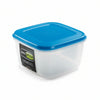 Contenitori Ermetici Quadrati Per Alimenti In Plastica- - Lt.3.00 - Cm.21X21X12H - 4 Pezzi Giostyle
