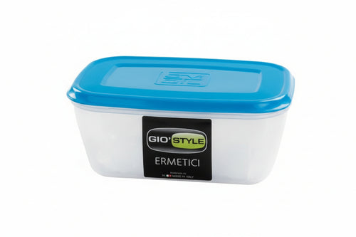 Contenitori Ermetici Rettangolari Per Alimenti In Plastica- - Lt.4,00 - Cm.29X20X12H - 4 Pezzi Giostyle