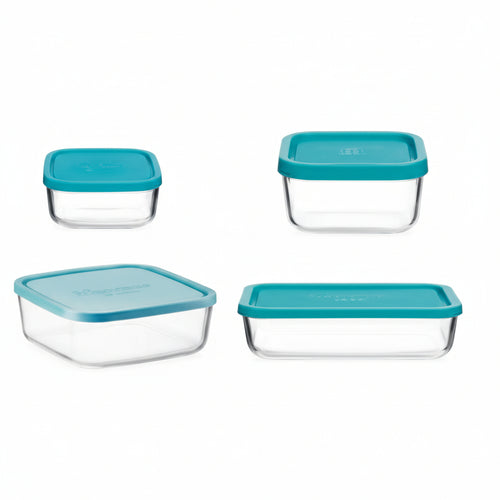 Contenitori Frigoverre Classic Rettangolari- - Cm.13X10 - Cl.40 - 12 Pezzi Bormioli