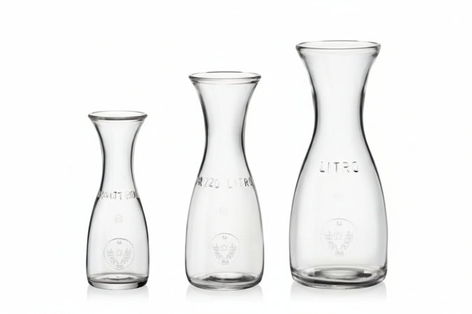 Caraffa Misura- - Lt.1 - Altezza Mm.262 - 6 Pezzi Bormioli