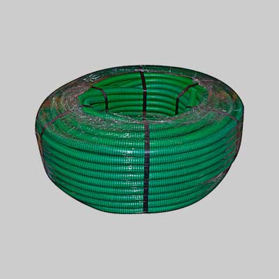 Tubo Corrugato Con Tirafilo Verde Ø 20 - Rotolo 100 Mt - 100 Metrilineari