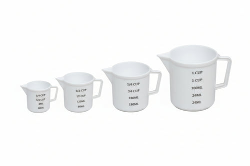 Caraffe Graduate Con Becco In Plastica- - Lt.1 - 5 Pezzi