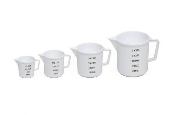 Caraffe Graduate Con Becco In Plastica- - Lt.1 - 5 Pezzi