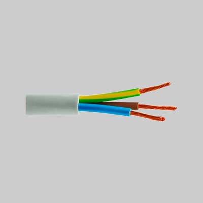 Cavo Tripolare 'Bianco' Sezione 3X1 Mm - 100 Metrilineari