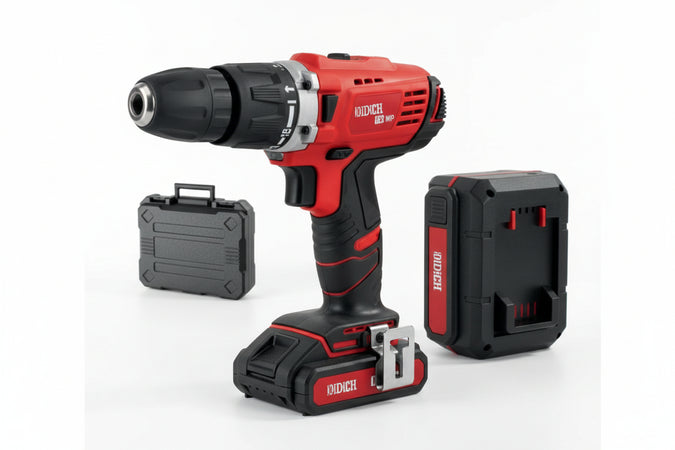 Trapano Avvitatore Conn. Usb Batteria Litio 18V Con Percussione 1 Batteria Al Litio Da 1,3 Ah Excel