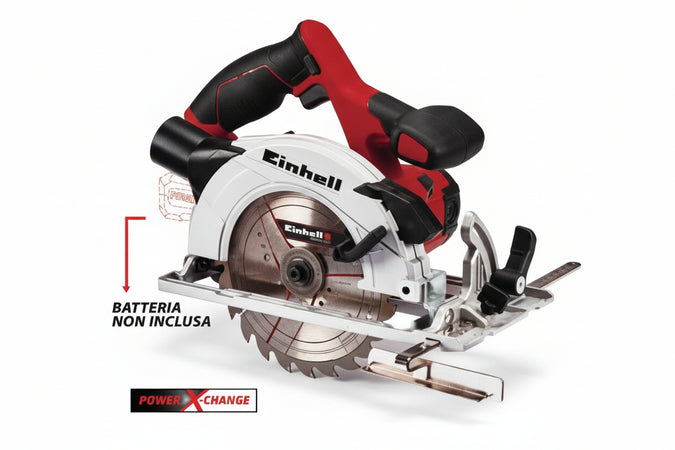 Sega Circolare A Batteria Lama Ø Mm.165 18V (Tecs 18/165 Li) Einhell