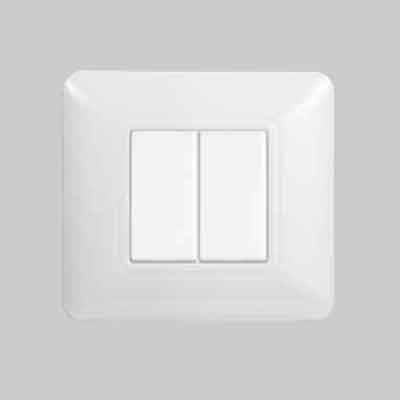 Placca Coprinterruttori Bianca 'Solar' 3 Moduli - Elettroit