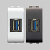 Presa Standard Usb Grigio - Ec Elettrocanali
