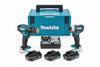 Kit Trapano Hp333D+Trapano Td110D 2 Batt. Litio 12V 2Ah (Clx228Aj) 2 Batterie Liion Da 2Ah Makita
