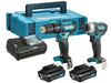 Kit Trapano Hp333D+Trapano Td110D 2 Batt. Litio 12V 2Ah (Clx228Aj) 2 Batterie Liion Da 2Ah Makita
