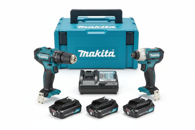 Kit Trapano Hp333D+Trapano Td110D 2 Batt. Litio 12V 2Ah (Clx228Aj) 2 Batterie Liion Da 2Ah Makita