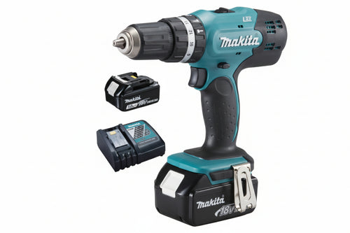 Trapano Avvitatore Percuss. 2 Vel. 2 Batt. 18V 3,0Ah (Dhp453Rfe) Makita