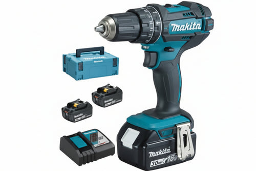 Trapano Avvitatore Percuss. 2 Vel. 3 Batt. 18V 3Ah (Dhp482Rf3J) Makita
