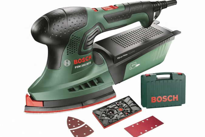 Levigatrice Palmare Piastra Mm.104 200W In Kit (Psm 200 Aesuniversal) Bosch