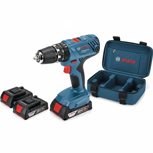 Trapano Avvitatore 2 Batterie Litio 18V Percuss. (Gsb 18V21) 2 Batterie Al Litio Da 2,0 Ah Bosch