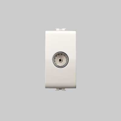 Presa Coassiale Tv 'Easy' Bianco - Ec Elettrocanali