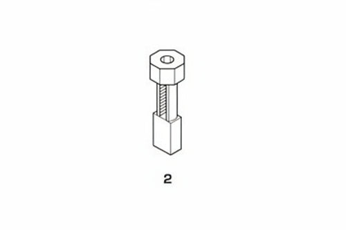 Spazzole A Carboncino Per Elettroutensili Modello 2- - Makita 1737 Mm.6X10X16/15H. - 8 Pezzi