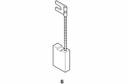 Spazzole A Carboncino Per Elettroutensili Modello 6- - B&D 1840 Mm.6,2X12X24H. - 8 Pezzi