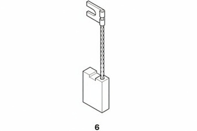 Spazzole A Carboncino Per Elettroutensili Modello 6- - B&D 1840 Mm.6,2X12X24H. - 8 Pezzi