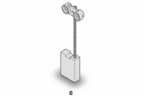 Spazzole A Carboncino Per Elettroutensili Modello 6- - Bosch 1904 Mm.6,2X16X22H. - 8 Pezzi