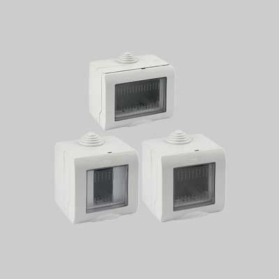 Contenitore Da Parete Per Apparecchi Ip55 'Easy' 3 Posti - Ec Elettrocanali
