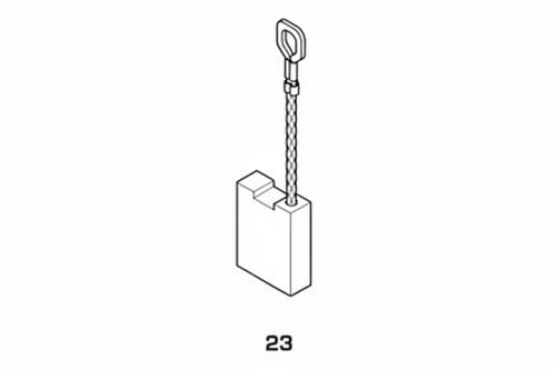 Spazzole A Carboncino Per Elettroutensili Modello 23- - Aeg 1746 Mm.5X8X16H. - 8 Pezzi