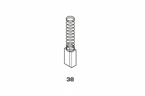 Spazzole A Carboncino Per Elettroutensili Modello 38- - Aeg 1744 Mm.5X8X15/17H. - 8 Pezzi