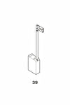 Spazzole A Carboncino Per Elettroutensili Modello 39- - Aeg 1751 Mm.6,5X12,5X20H. - 8 Pezzi