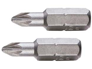 Inserti A Croce Pozidrive In Blister Per Avvitatori Mm.25- - Mm.25 Pz 3 In Blister 2Pz. - 1 Blister Excel